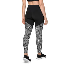 Load image into Gallery viewer, Sports Leggings - B&amp;W
