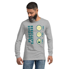 Load image into Gallery viewer, Unisex Long Sleeve Tee - Practice Happiness 2
