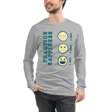 Load image into Gallery viewer, Unisex Long Sleeve Tee - Practice Happiness 2
