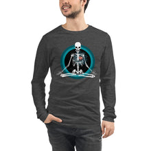 Load image into Gallery viewer, Unisex Long Sleeve Tee - Meditating Skeleton
