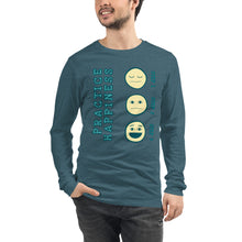 Load image into Gallery viewer, Unisex Long Sleeve Tee - Practice Happiness 2
