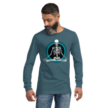 Load image into Gallery viewer, Unisex Long Sleeve Tee - Meditating Skeleton
