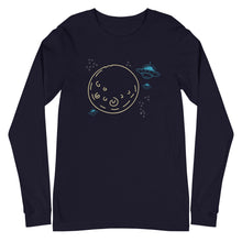 Load image into Gallery viewer, Unisex Long Sleeve Tee - UFOs and the Moon
