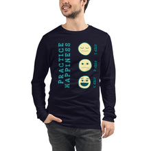 Load image into Gallery viewer, Unisex Long Sleeve Tee - Practice Happiness 2
