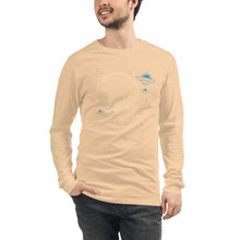 Load image into Gallery viewer, Unisex Long Sleeve Tee - UFOs and the Moon
