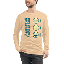 Load image into Gallery viewer, Unisex Long Sleeve Tee - Practice Happiness 2
