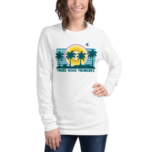 Load image into Gallery viewer, Unisex Long Sleeve Tee - Think Good Thoughts - Palm Trees
