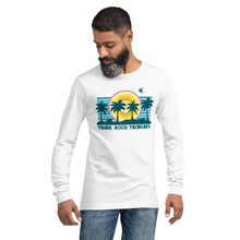 Load image into Gallery viewer, Unisex Long Sleeve Tee - Think Good Thoughts - Palm Trees
