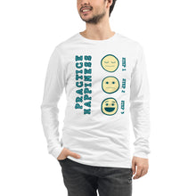 Load image into Gallery viewer, Unisex Long Sleeve Tee - Practice Happiness 2
